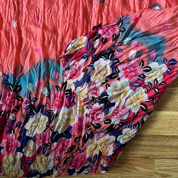 Floral & Pink Scarf | Gently Used, 100% Polyester - Picture 5 of 6